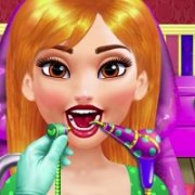 Принцесса Барби лечит зубы у дантиста