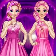 Рапунцель и Анна розовый стиль (Rapunzel And Anna Pink Style)
