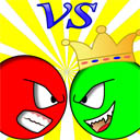Красный шар против зеленого короля (Red ball vs green king)