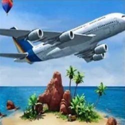 Моделирование Самолета: Островное Путешествие (Airplane Simulation: Island Travel)