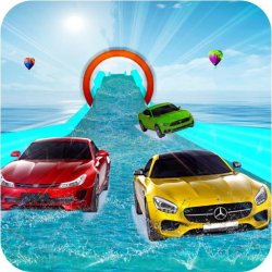 Гонки на машинах по водным горкам (Water Slide Car Race)