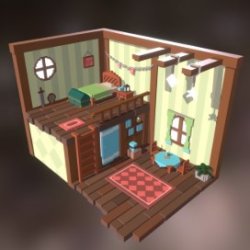 Найти Выход из Воксельной комнаты (Voxel House Escape 3D)